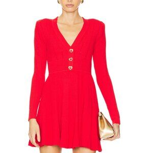 SELF- PORTRAIT Pointelle Knit Mini Dress
